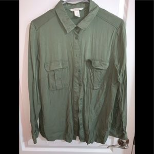 H&M button up blouse